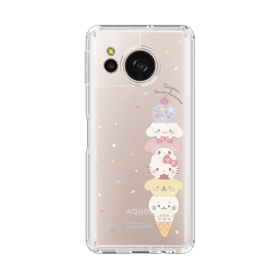 スリムプロテクションケース［ しろたん×サンリオキャラクターズ - アイスだいすき ］