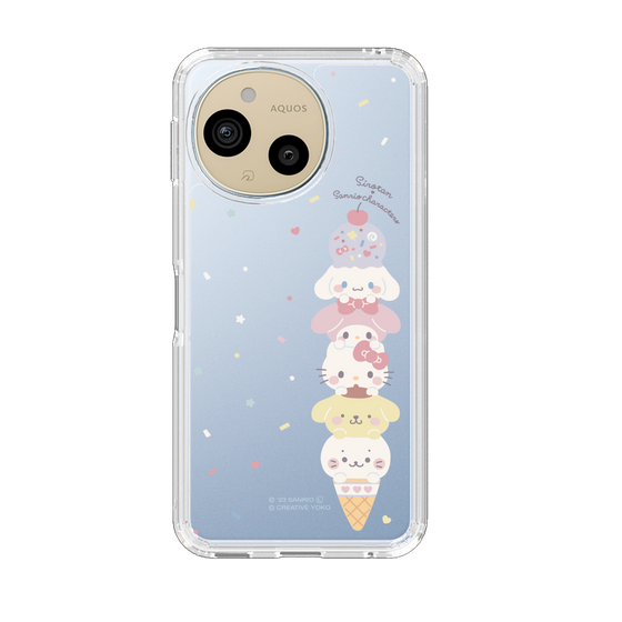 スリムプロテクションケース［ しろたん×サンリオキャラクターズ - アイスだいすき ］