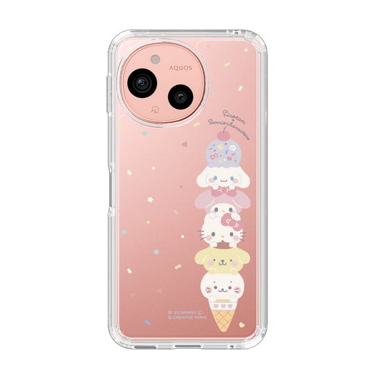 スリムプロテクションケース［ しろたん×サンリオキャラクターズ - アイスだいすき ］