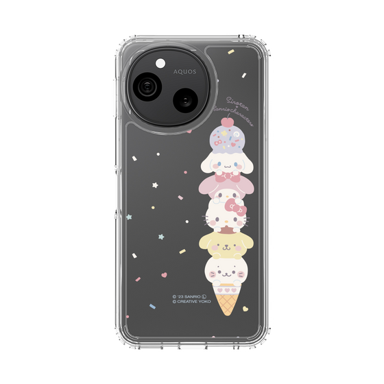 スリムプロテクションケース［ しろたん×サンリオキャラクターズ - アイスだいすき ］