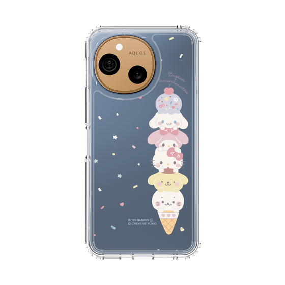 スリムプロテクションケース［ しろたん×サンリオキャラクターズ - アイスだいすき ］