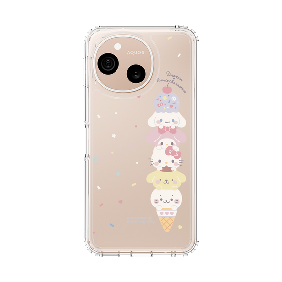 スリムプロテクションケース［ しろたん×サンリオキャラクターズ - アイスだいすき ］