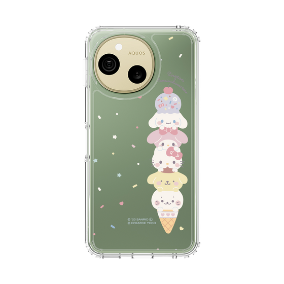 スリムプロテクションケース［ しろたん×サンリオキャラクターズ - アイスだいすき ］