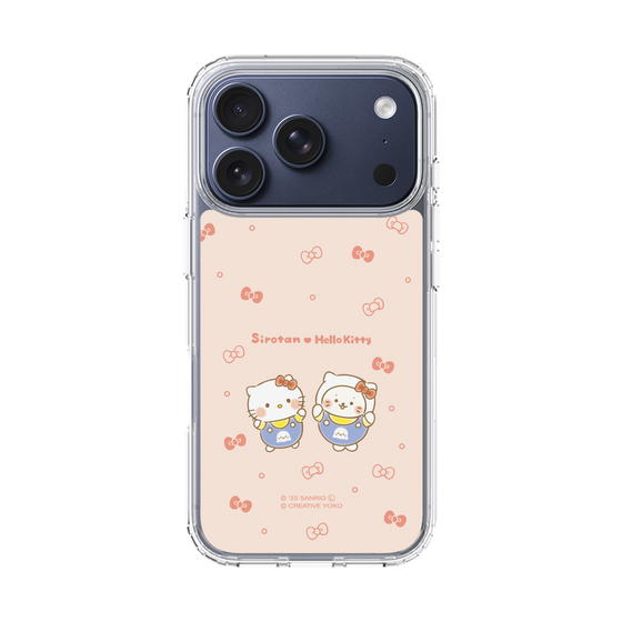 スリムプロテクションケース［ しろたん×サンリオキャラクターズ - しろたんとハローキティ ］