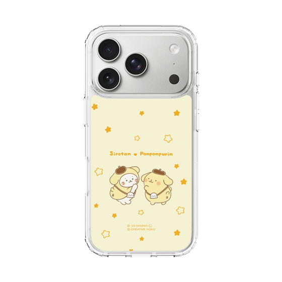スリムプロテクションケース［ しろたん×サンリオキャラクターズ - しろたんとポムポムプリン ］