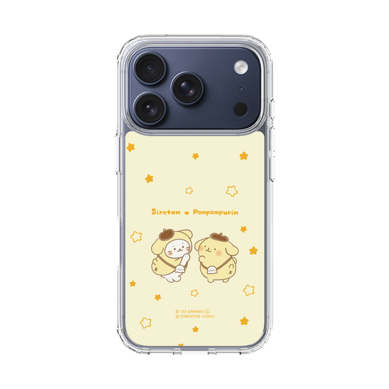 スリムプロテクションケース［ しろたん×サンリオキャラクターズ - しろたんとポムポムプリン ］