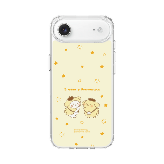 スリムプロテクションケース［ しろたん×サンリオキャラクターズ - しろたんとポムポムプリン ］