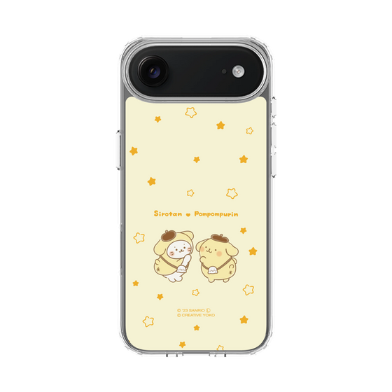 スリムプロテクションケース［ しろたん×サンリオキャラクターズ - しろたんとポムポムプリン ］