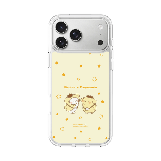 スリムプロテクションケース［ しろたん×サンリオキャラクターズ - しろたんとポムポムプリン ］