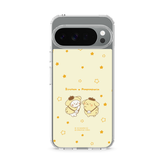 スリムプロテクションケース［ しろたん×サンリオキャラクターズ - しろたんとポムポムプリン ］