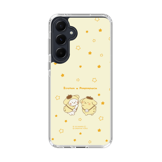 スリムプロテクションケース［ しろたん×サンリオキャラクターズ - しろたんとポムポムプリン ］