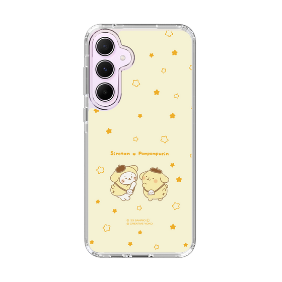 スリムプロテクションケース［ しろたん×サンリオキャラクターズ - しろたんとポムポムプリン ］