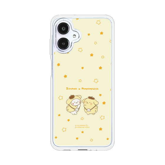 スリムプロテクションケース［ しろたん×サンリオキャラクターズ - しろたんとポムポムプリン ］