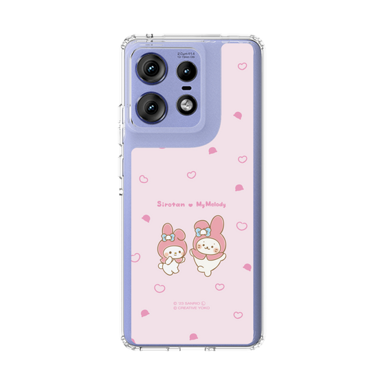 スリムプロテクションケース［ しろたん×サンリオキャラクターズ - しろたんとマイメロディ ］