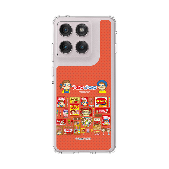 スリムプロテクションケース［ ペコちゃん - お菓子がいっぱい ］