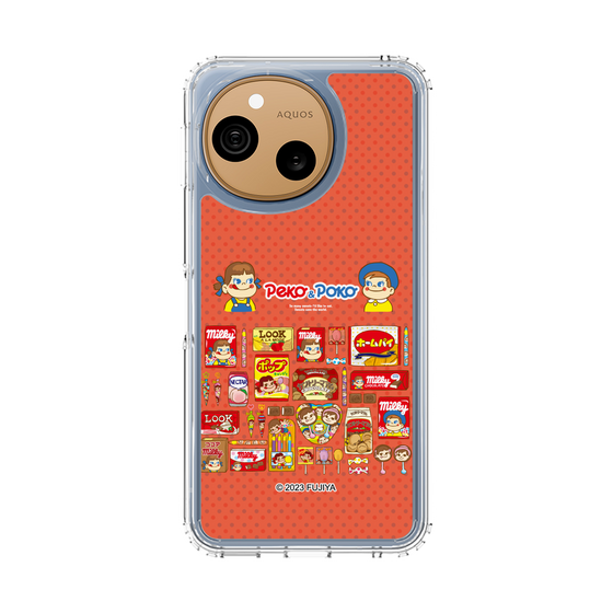 スリムプロテクションケース［ ペコちゃん - お菓子がいっぱい ］