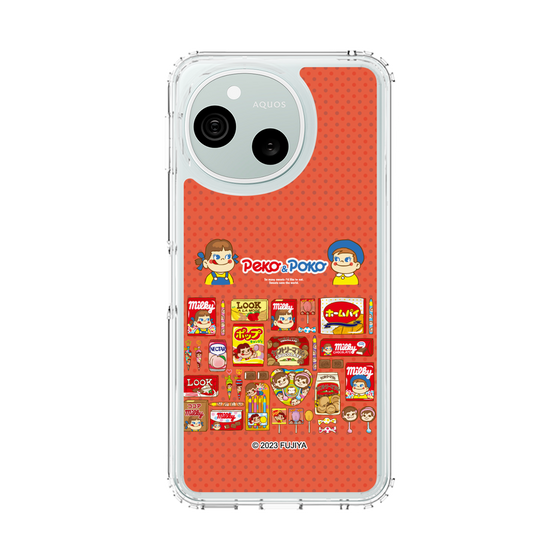 スリムプロテクションケース［ ペコちゃん - お菓子がいっぱい ］