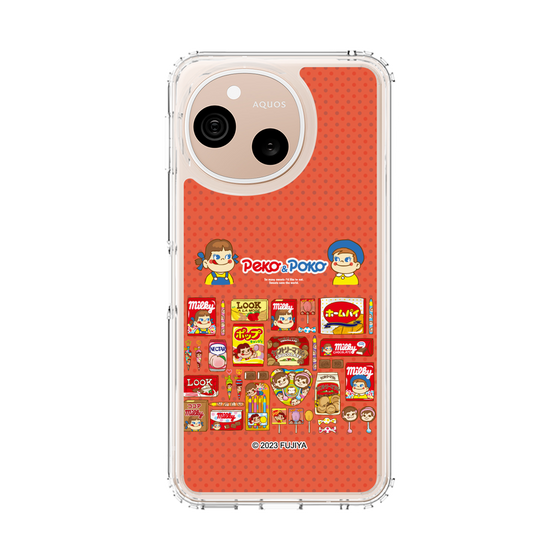 スリムプロテクションケース［ ペコちゃん - お菓子がいっぱい ］