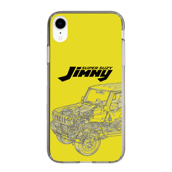 スリムプロテクションケース［ Jimny SUPER SUZY - Jimny Line drawing - Yellow ］