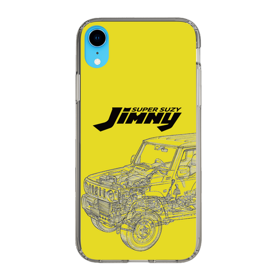 スリムプロテクションケース［ Jimny SUPER SUZY - Jimny Line drawing - Yellow ］