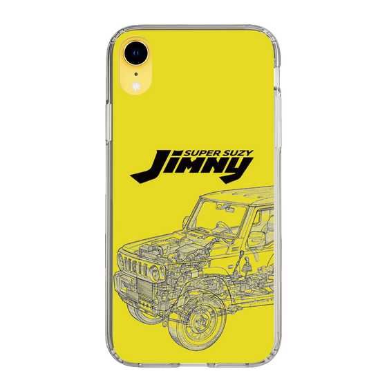 スリムプロテクションケース［ Jimny SUPER SUZY - Jimny Line drawing - Yellow ］