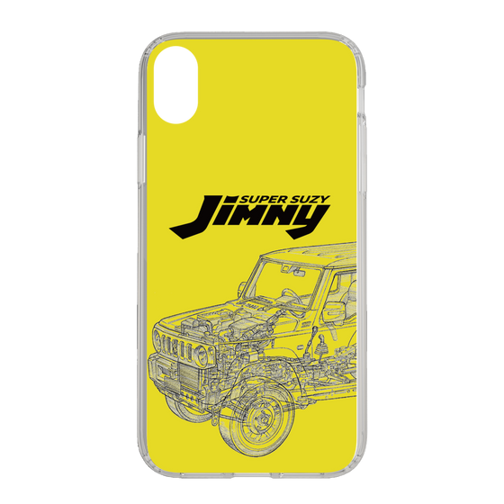 スリムプロテクションケース［ Jimny SUPER SUZY - Jimny Line drawing - Yellow ］