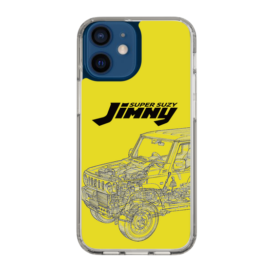 スリムプロテクションケース［ Jimny SUPER SUZY - Jimny Line drawing - Yellow ］