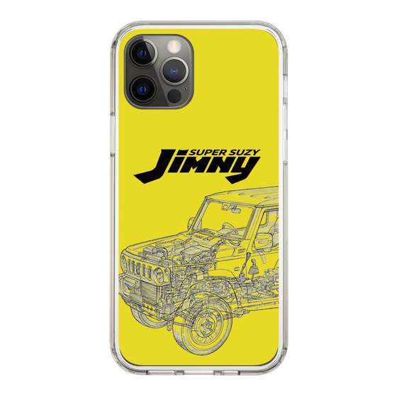 スリムプロテクションケース［ Jimny SUPER SUZY - Jimny Line drawing - Yellow ］