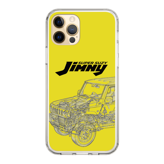 スリムプロテクションケース［ Jimny SUPER SUZY - Jimny Line drawing - Yellow ］