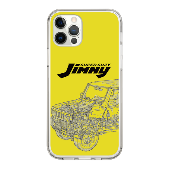 スリムプロテクションケース［ Jimny SUPER SUZY - Jimny Line drawing - Yellow ］