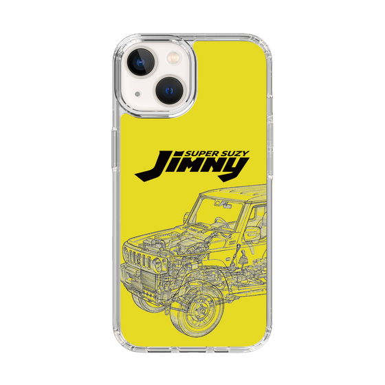 スリムプロテクションケース［ Jimny SUPER SUZY - Jimny Line drawing - Yellow ］