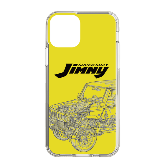 スリムプロテクションケース［ Jimny SUPER SUZY - Jimny Line drawing - Yellow ］