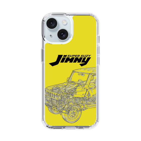 スリムプロテクションケース［ Jimny SUPER SUZY - Jimny Line drawing - Yellow ］