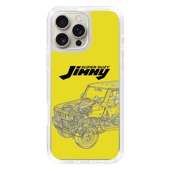 スリムプロテクションケース［ Jimny SUPER SUZY - Jimny Line drawing - Yellow ］