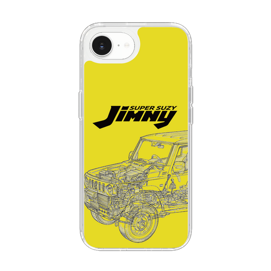 スリムプロテクションケース［ Jimny SUPER SUZY - Jimny Line drawing - Yellow ］