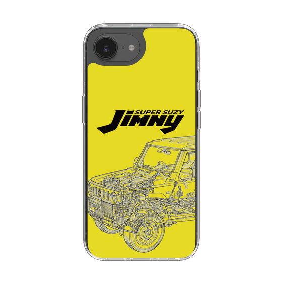 スリムプロテクションケース［ Jimny SUPER SUZY - Jimny Line drawing - Yellow ］