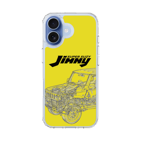 スリムプロテクションケース［ Jimny SUPER SUZY - Jimny Line drawing - Yellow ］