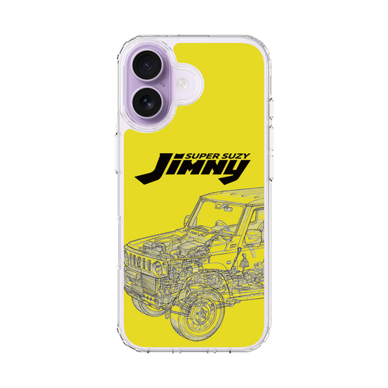 スリムプロテクションケース［ Jimny SUPER SUZY - Jimny Line drawing - Yellow ］