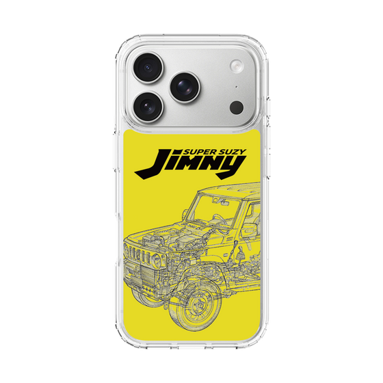 スリムプロテクションケース［ Jimny SUPER SUZY - Jimny Line drawing - Yellow ］