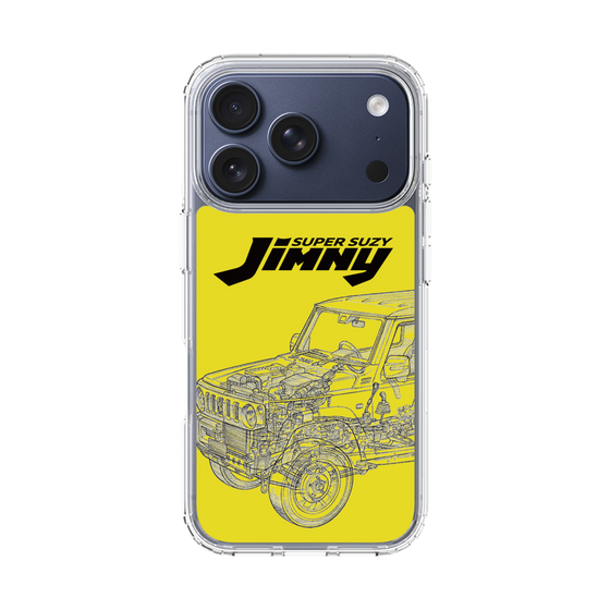 スリムプロテクションケース［ Jimny SUPER SUZY - Jimny Line drawing - Yellow ］