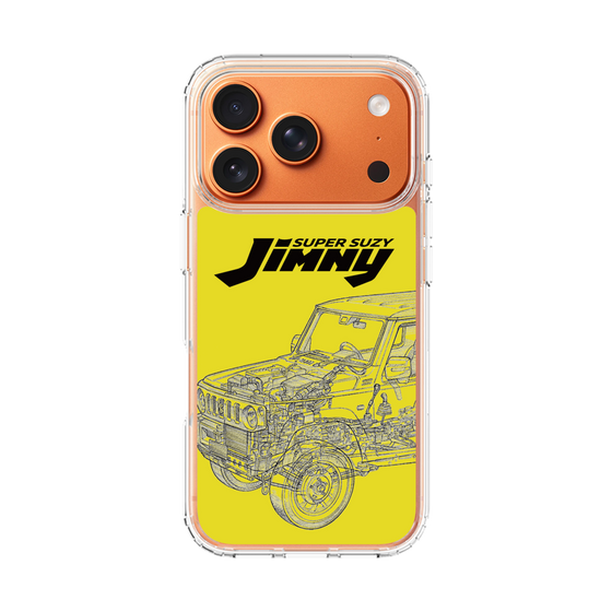 スリムプロテクションケース［ Jimny SUPER SUZY - Jimny Line drawing - Yellow ］