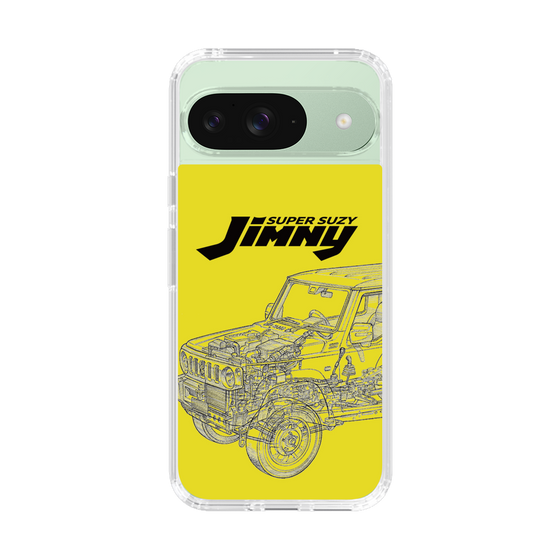 スリムプロテクションケース［ Jimny SUPER SUZY - Jimny Line drawing - Yellow ］