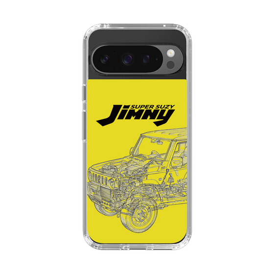 スリムプロテクションケース［ Jimny SUPER SUZY - Jimny Line drawing - Yellow ］