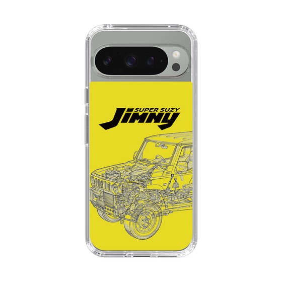 スリムプロテクションケース［ Jimny SUPER SUZY - Jimny Line drawing - Yellow ］