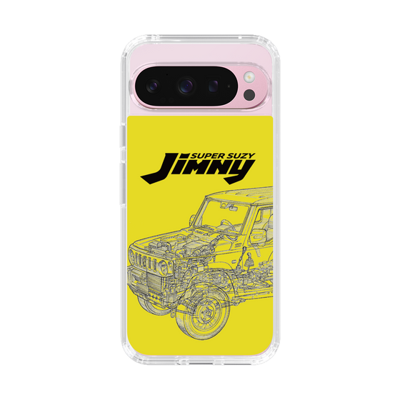 スリムプロテクションケース［ Jimny SUPER SUZY - Jimny Line drawing - Yellow ］