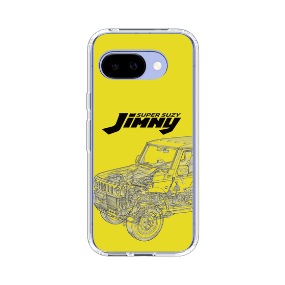 スリムプロテクションケース［ Jimny SUPER SUZY - Jimny Line drawing - Yellow ］