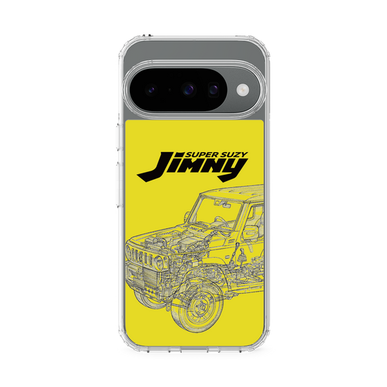 スリムプロテクションケース［ Jimny SUPER SUZY - Jimny Line drawing - Yellow ］