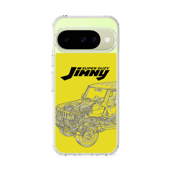 スリムプロテクションケース［ Jimny SUPER SUZY - Jimny Line drawing - Yellow ］