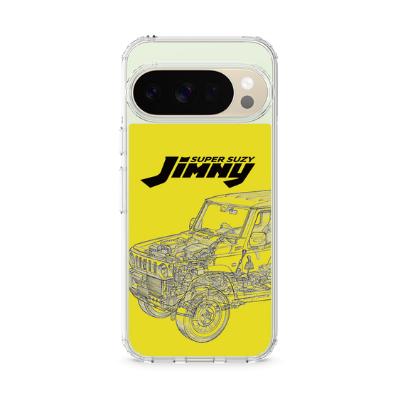 スリムプロテクションケース［ Jimny SUPER SUZY - Jimny Line drawing - Yellow ］