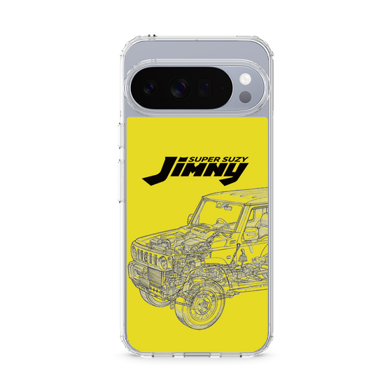 スリムプロテクションケース［ Jimny SUPER SUZY - Jimny Line drawing - Yellow ］